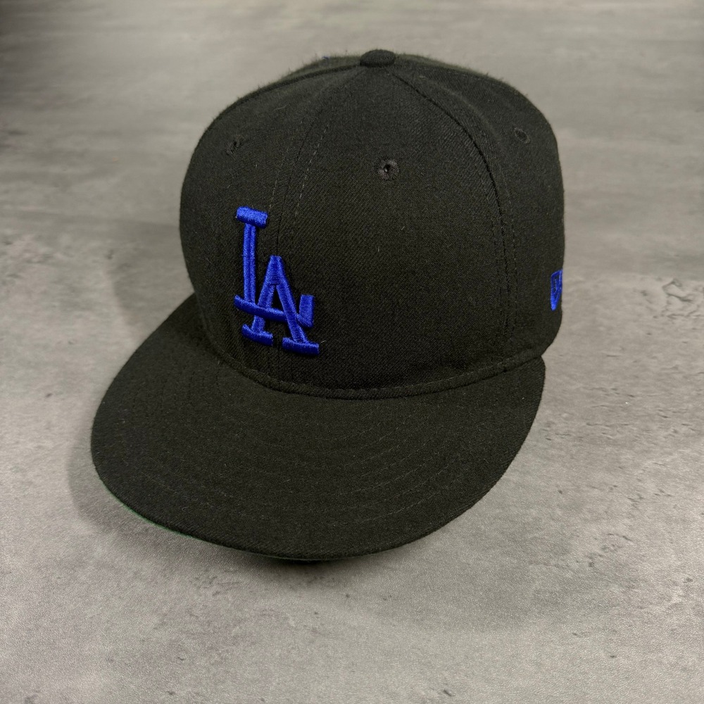 Vintage Los Angeles Dodgers Hat New Era Cap Black Royal Blue USA 2000s Y2K Era